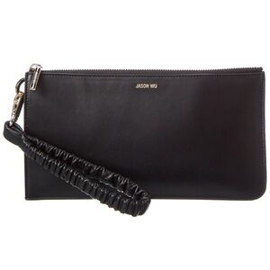 JASON WU Rommy Leather Wristlet In Black NWT